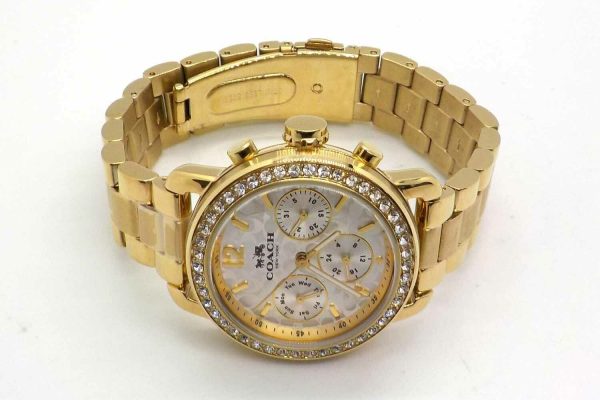 Shop Coach Gold Bracelet Watch